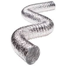 Ducto flexible sin aislamiento en fibra de vidrio