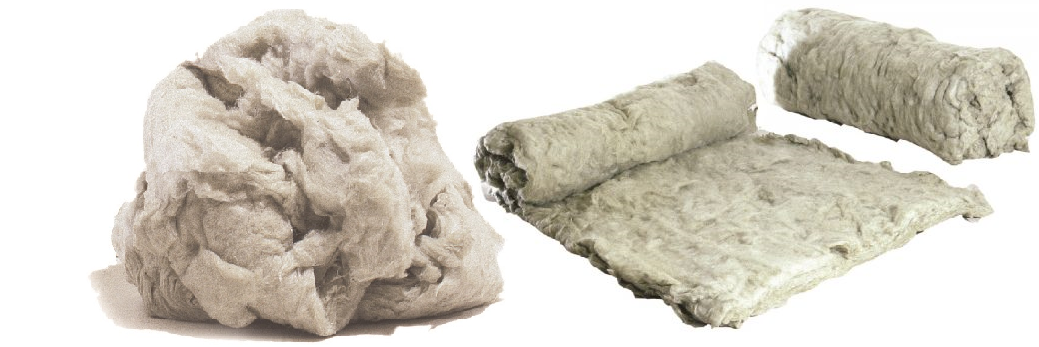 Relleno en lana mineral de roca, presentación lana suelta y lana bruta